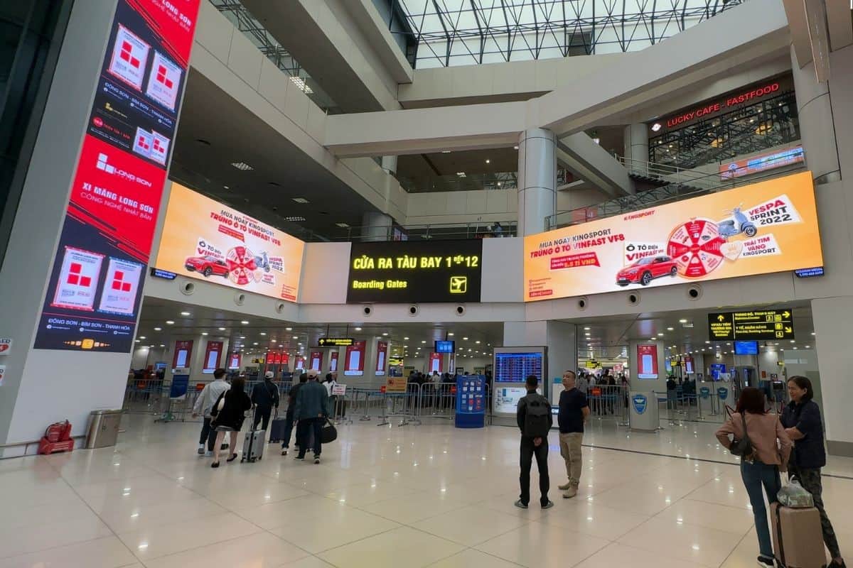 cho thuê màn hình led quảng cáo sân bay