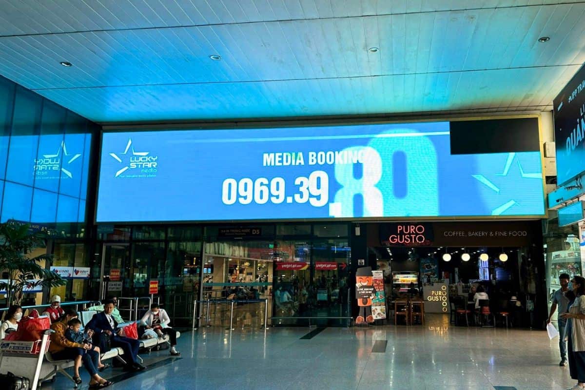 led quảng cáo sân bay