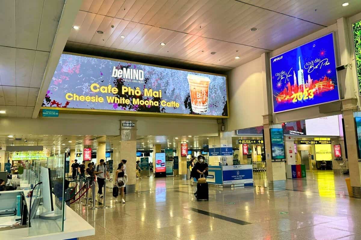 màn led sân bay