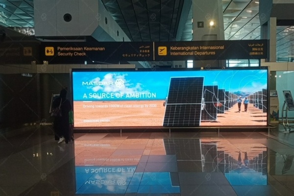 masdar quảng bá trên màn hình led